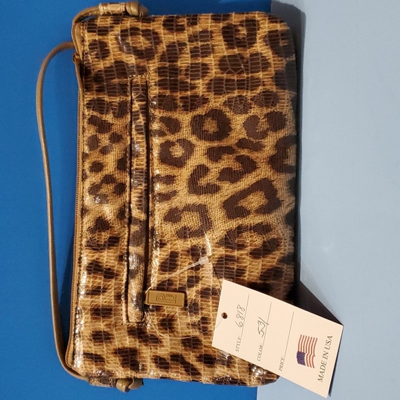 Pinky#6818-531cross body bag with top zipper Animal print - Picture 2 of 5